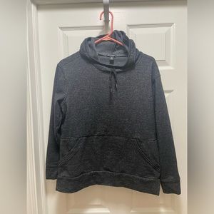 Champion Men’s Black Striped Hooded Sweatshirt Medium